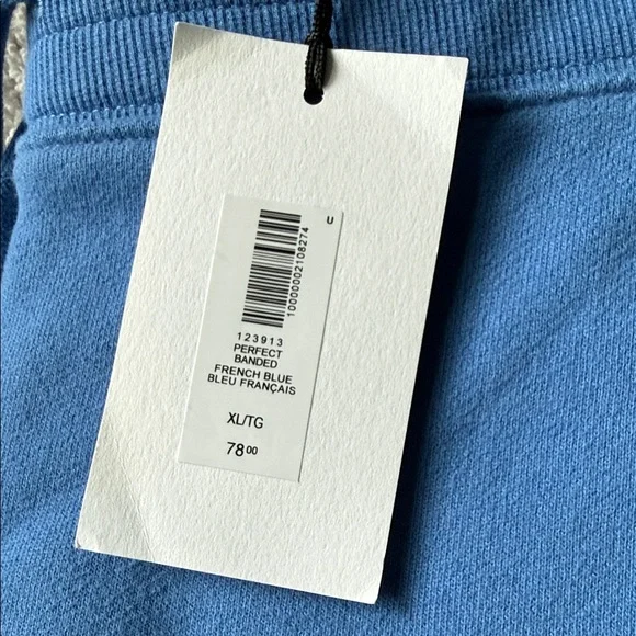 NWT Aritzia Perfect Banded Sweatpants - French Blue XL - Picture 2 of 3